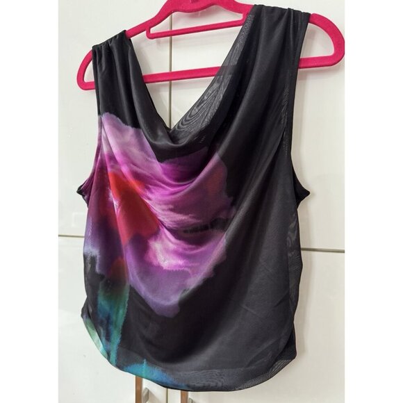 NWT Size L - Anthropologie The Sloane Cowl-Neck  blouse Tank (NWT US$ 68) - Picture 1 of 16